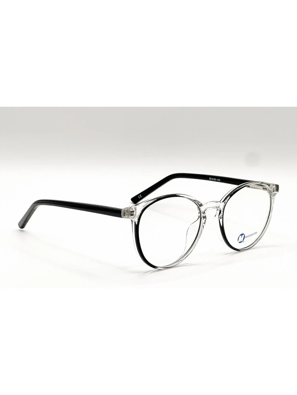Modern Black In Line Rectangle Authentic Eyeglass Frames 50-20-140